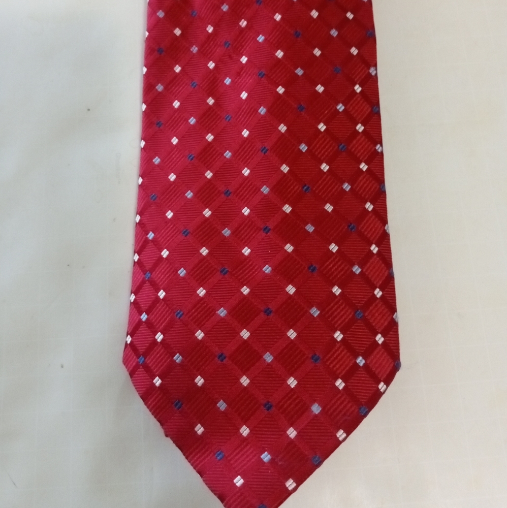 Men's Izod Red Geometric print Silk Necktie